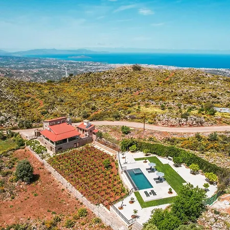Recluso-3 Bd Luxury Country Villa, Huge Heated Pool With Hydromassage, Individual Bbq & Large Yard, Mountain View * Μαλάξα